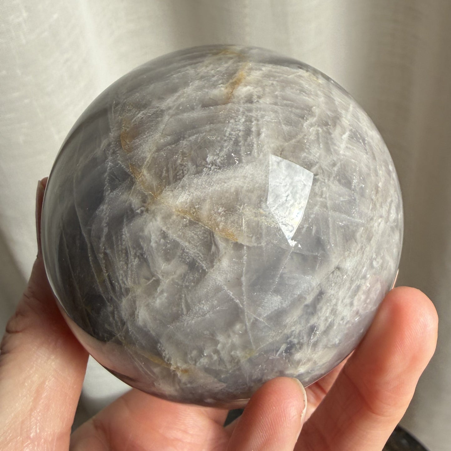 Blue Rose Quartz Sphere 2