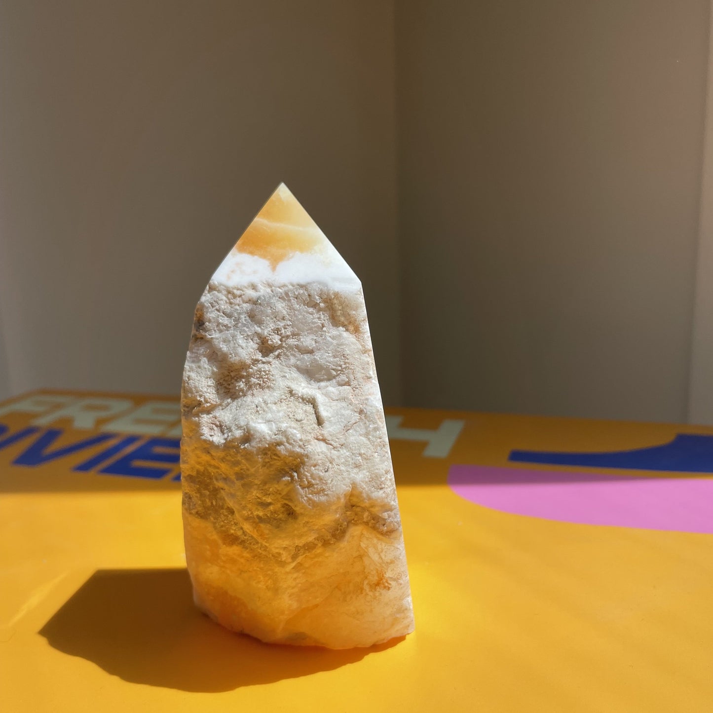 Orange Calcite Towers 008