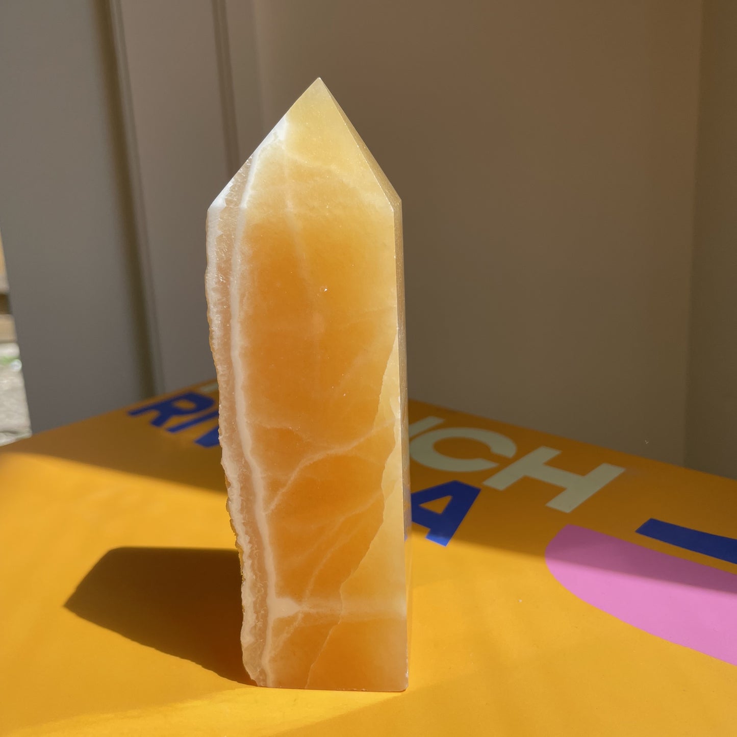 Orange Calcite Towers 007