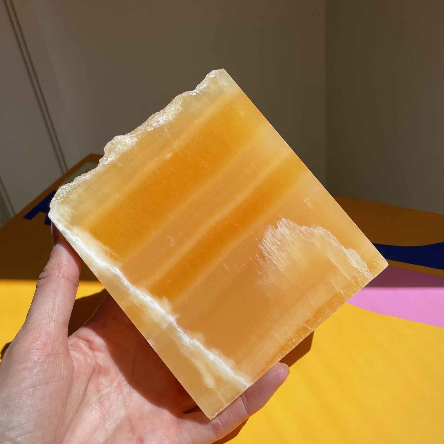 Orange Calcite Slab