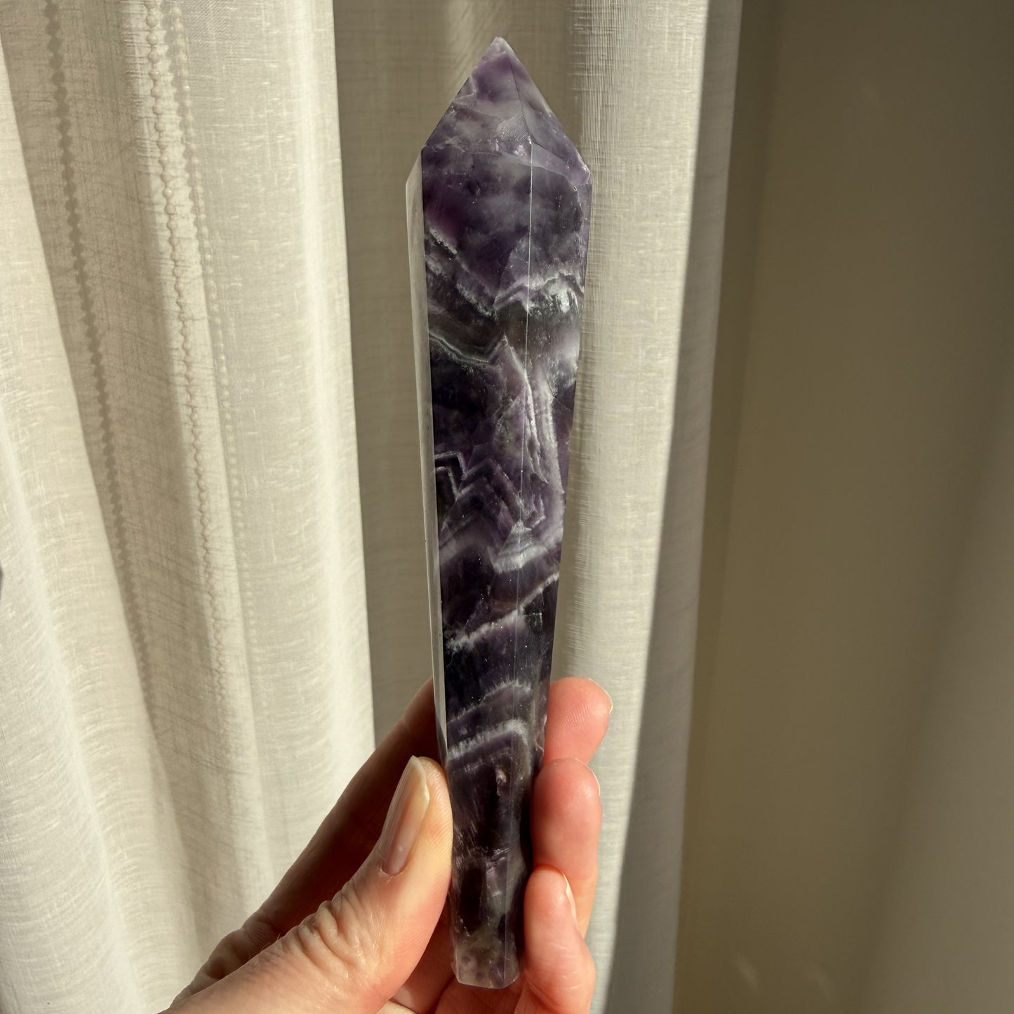 Chevron Amethyst Wand 3