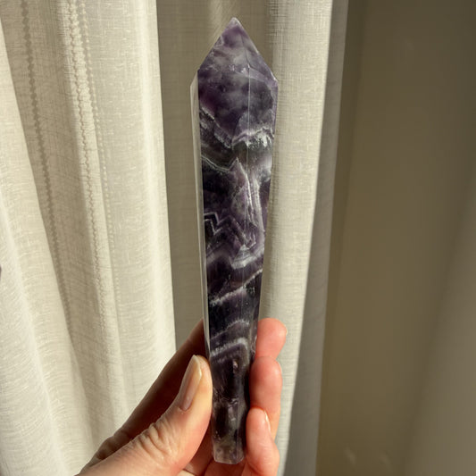 Chevron Amethyst Wand 3
