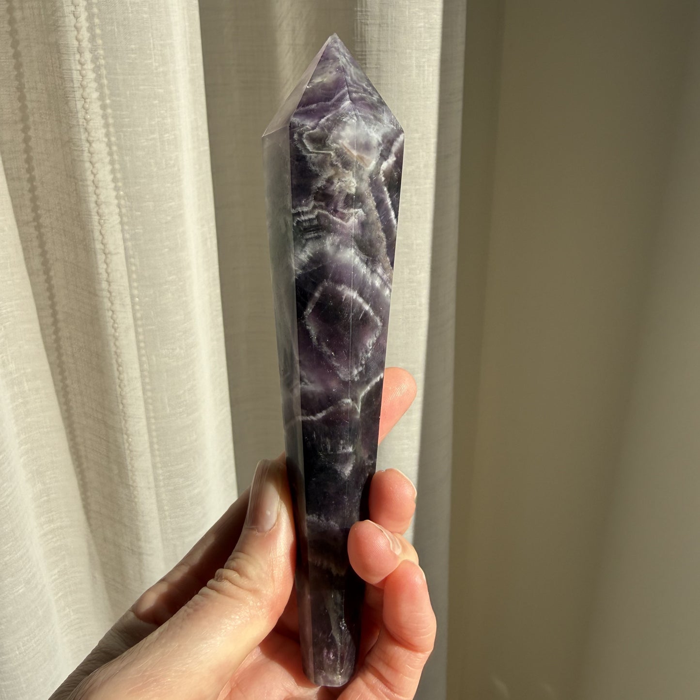 Chevron Amethyst Wand 3
