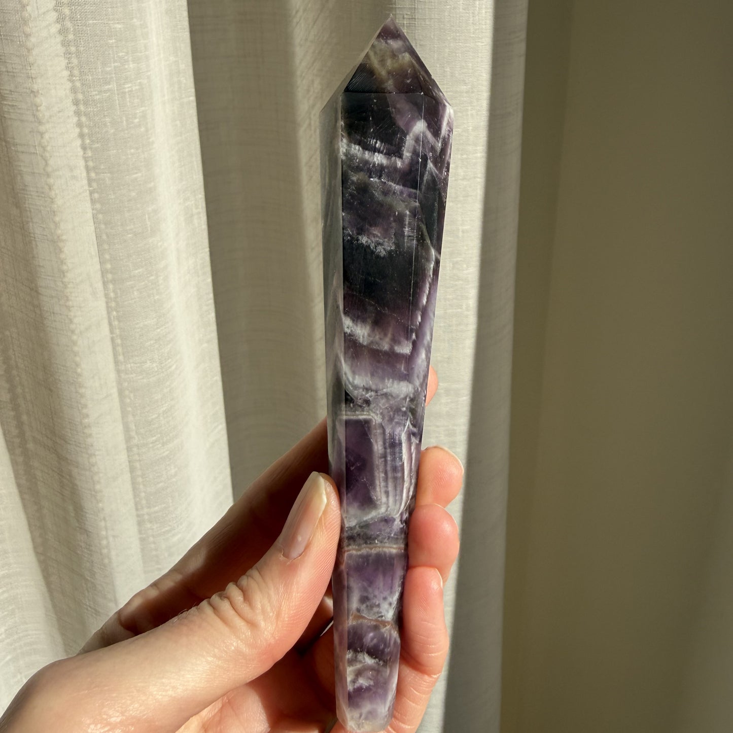 Chevron Amethyst Wand 4