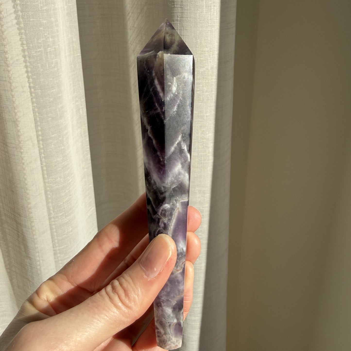 Chevron Amethyst Wand 4