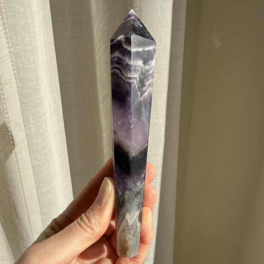 Chevron Amethyst Wand 5