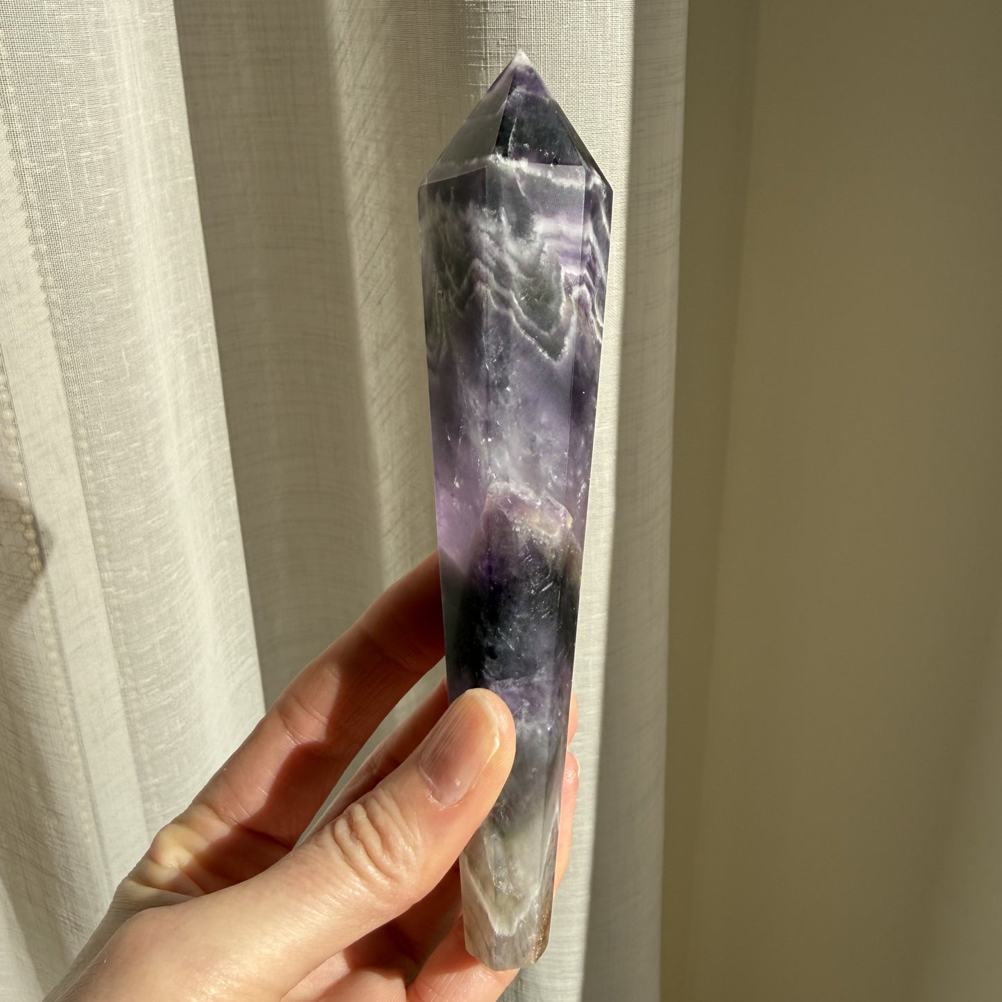 Chevron Amethyst Wand 5