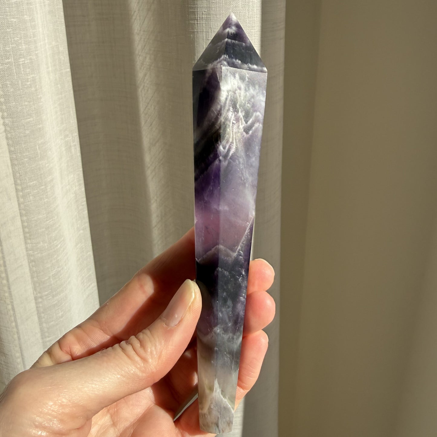 Chevron Amethyst Wand 5