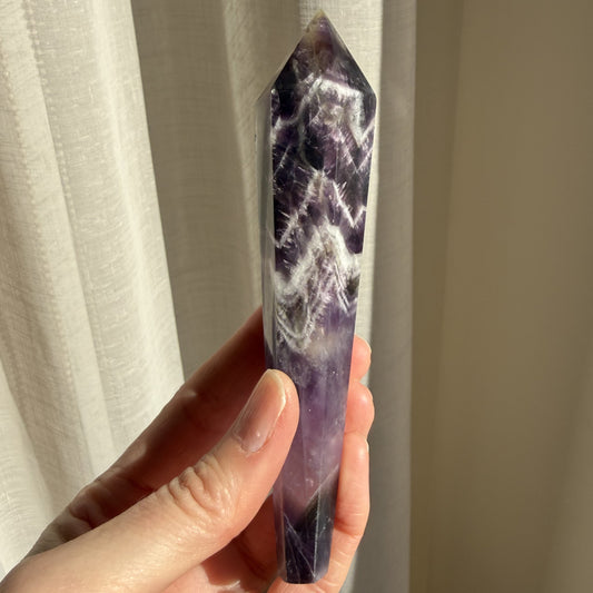 Chevron Amethyst Wand 6