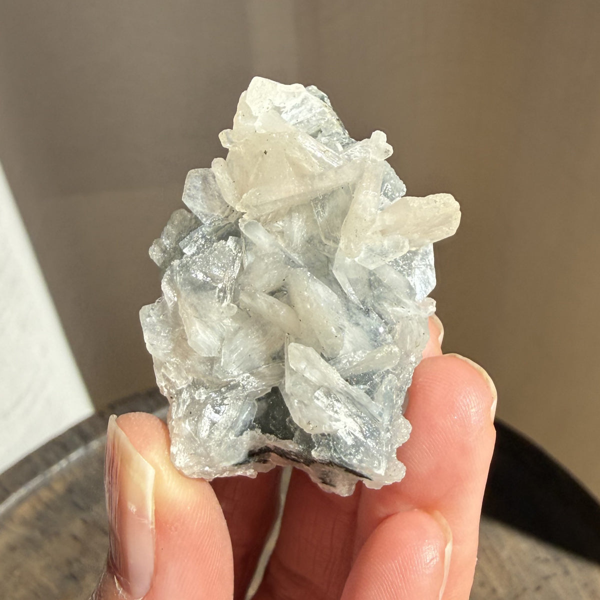 Apophyllite, Stilbite on Chalcedony