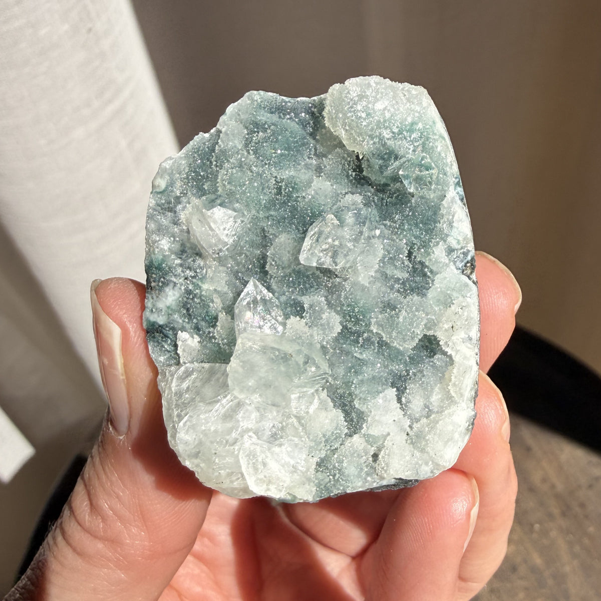 Chalcedony with Apophyllite