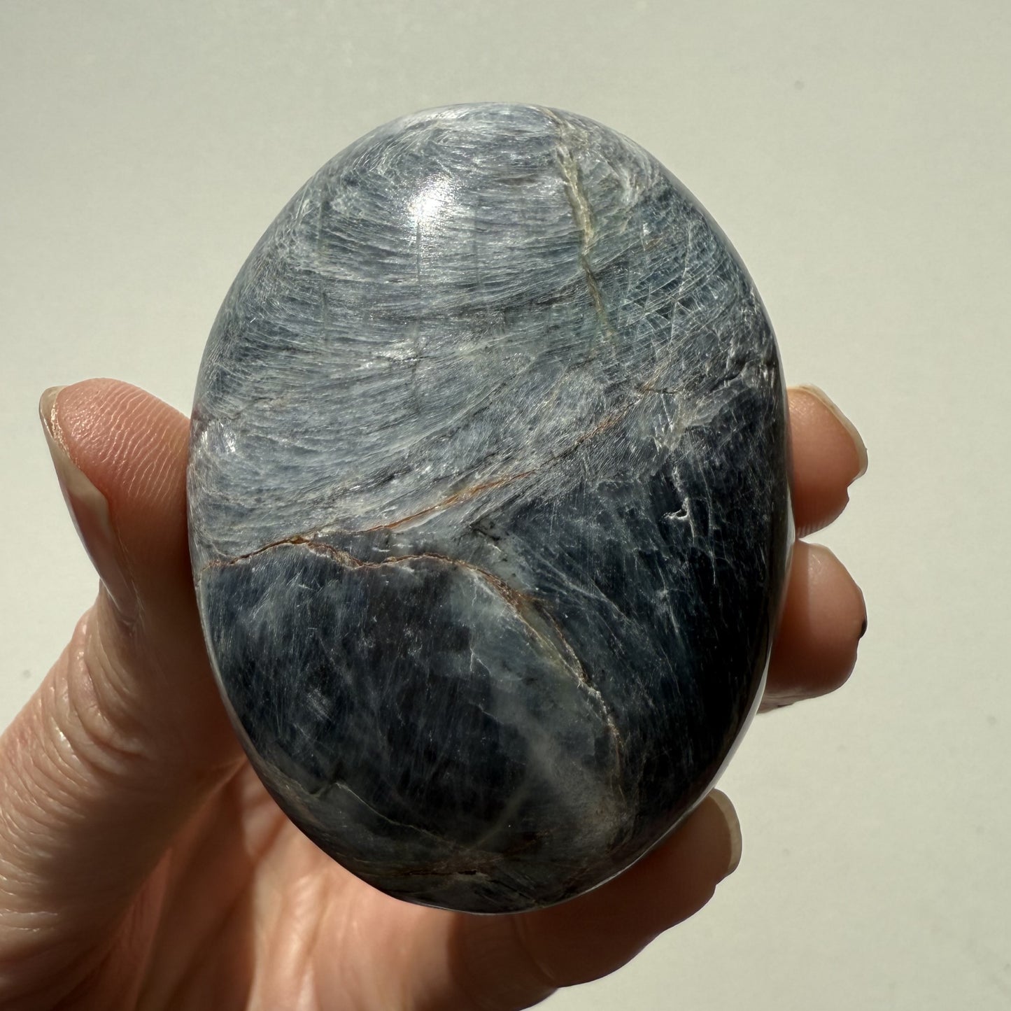 Kyanite Palm Stone 006