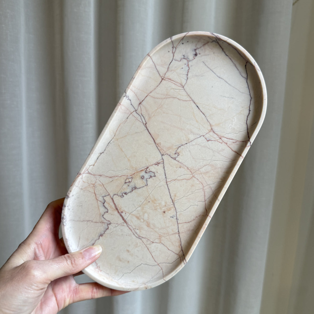 EG Classic Marble Tray - Rose 1