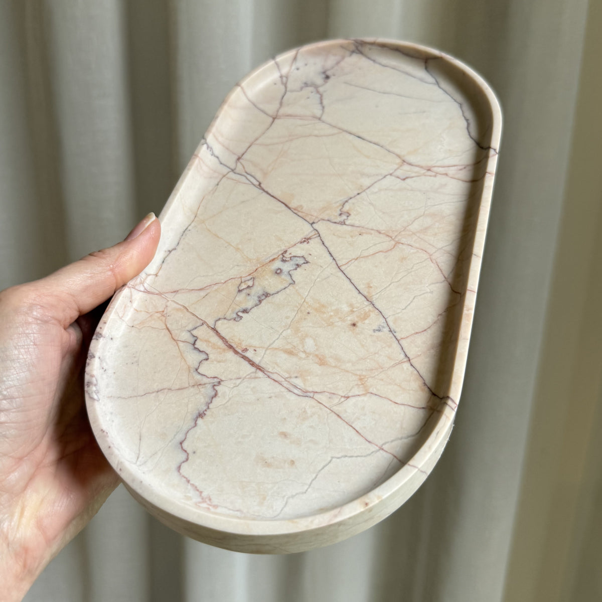 EG Classic Marble Tray - Rose 1