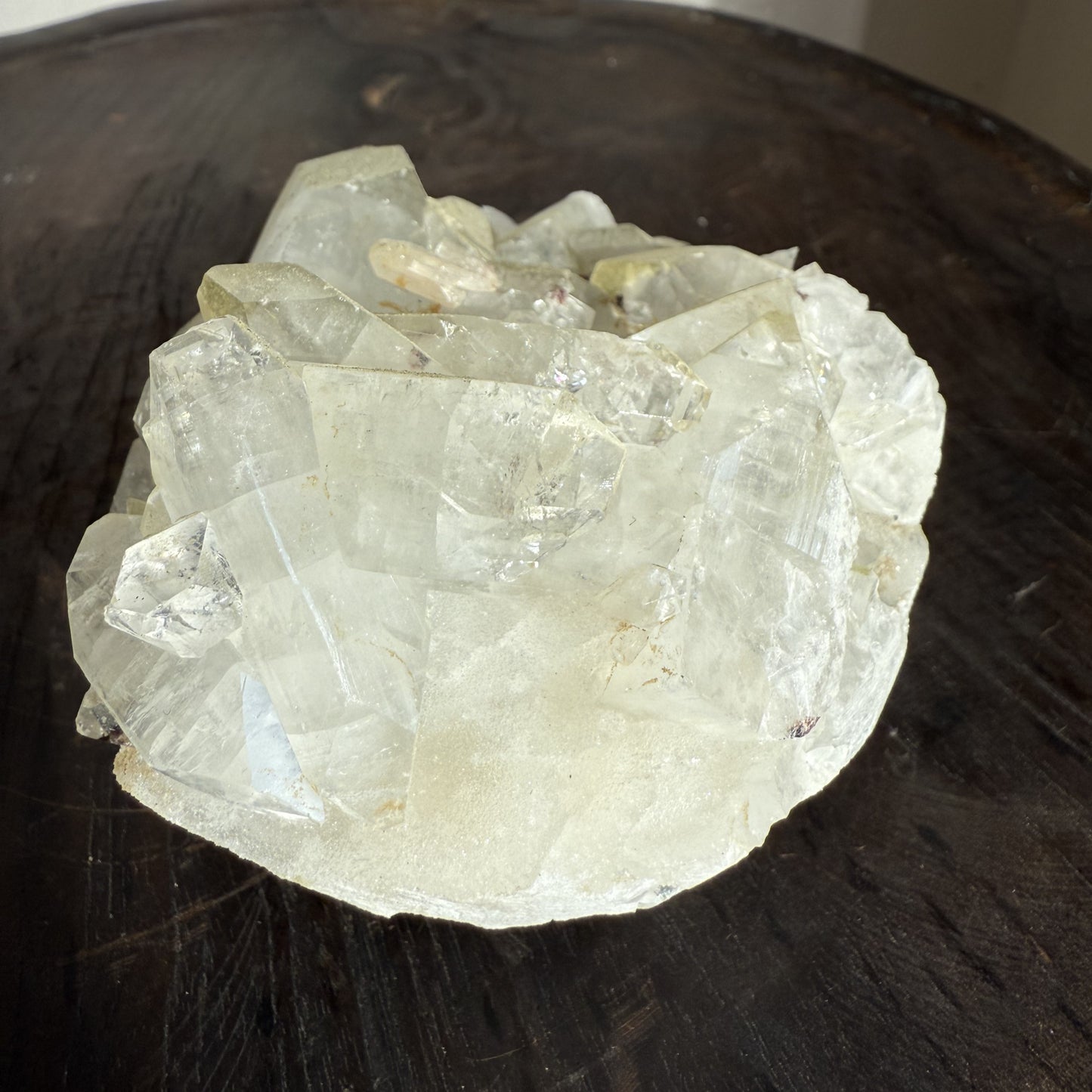 Apophyllite Cluster with Green Sugary Coating