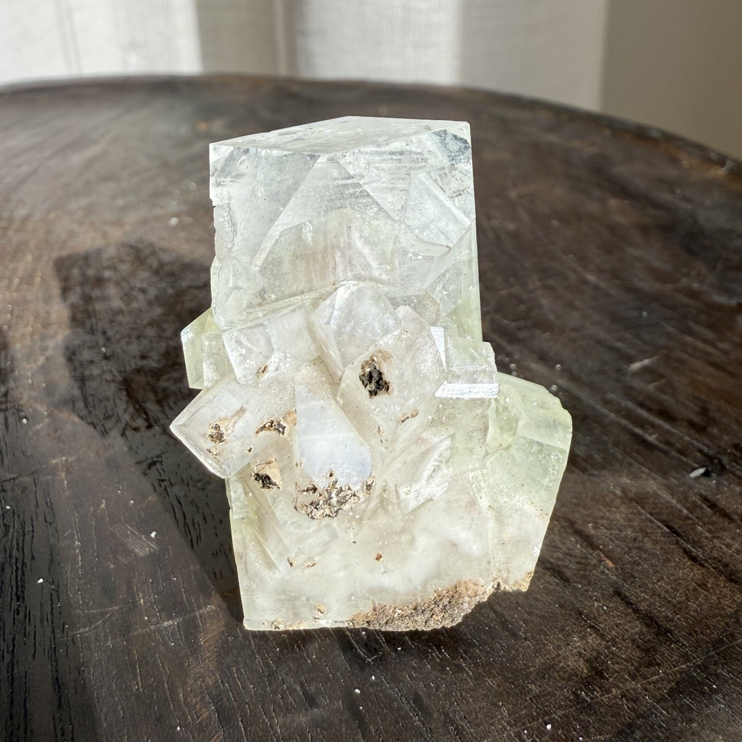 Green Cube Apophyllite Cluster