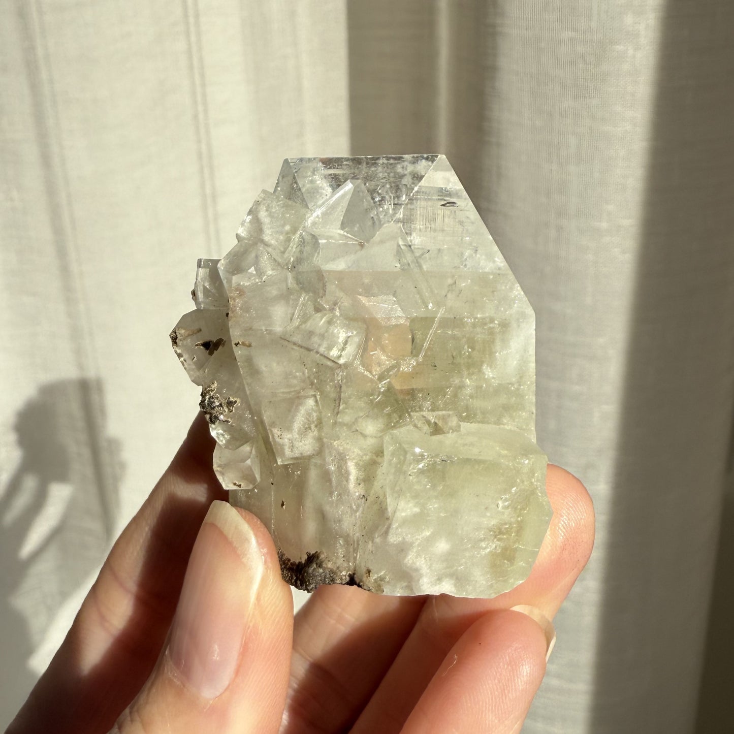Green Cube Apophyllite Cluster