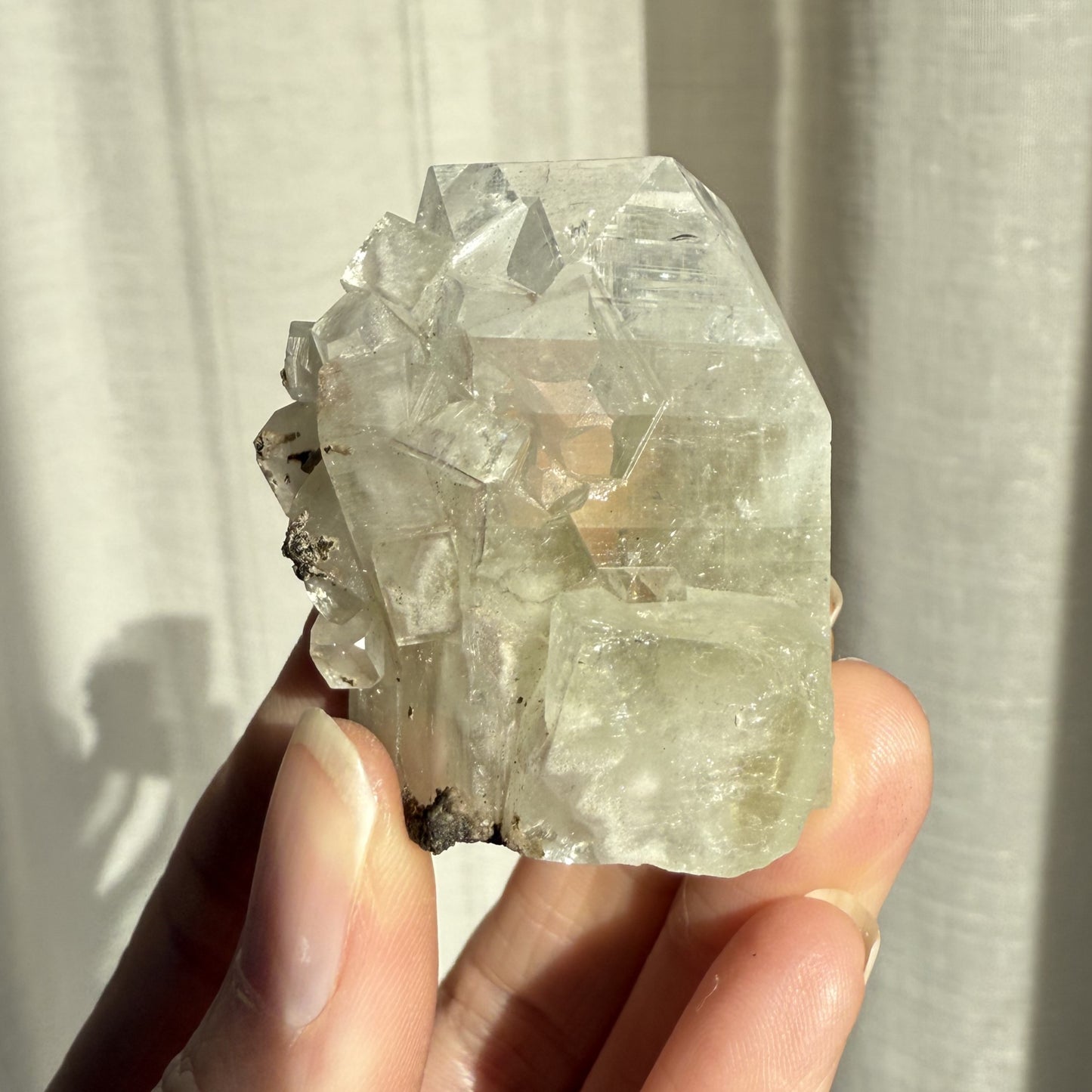 Green Cube Apophyllite Cluster