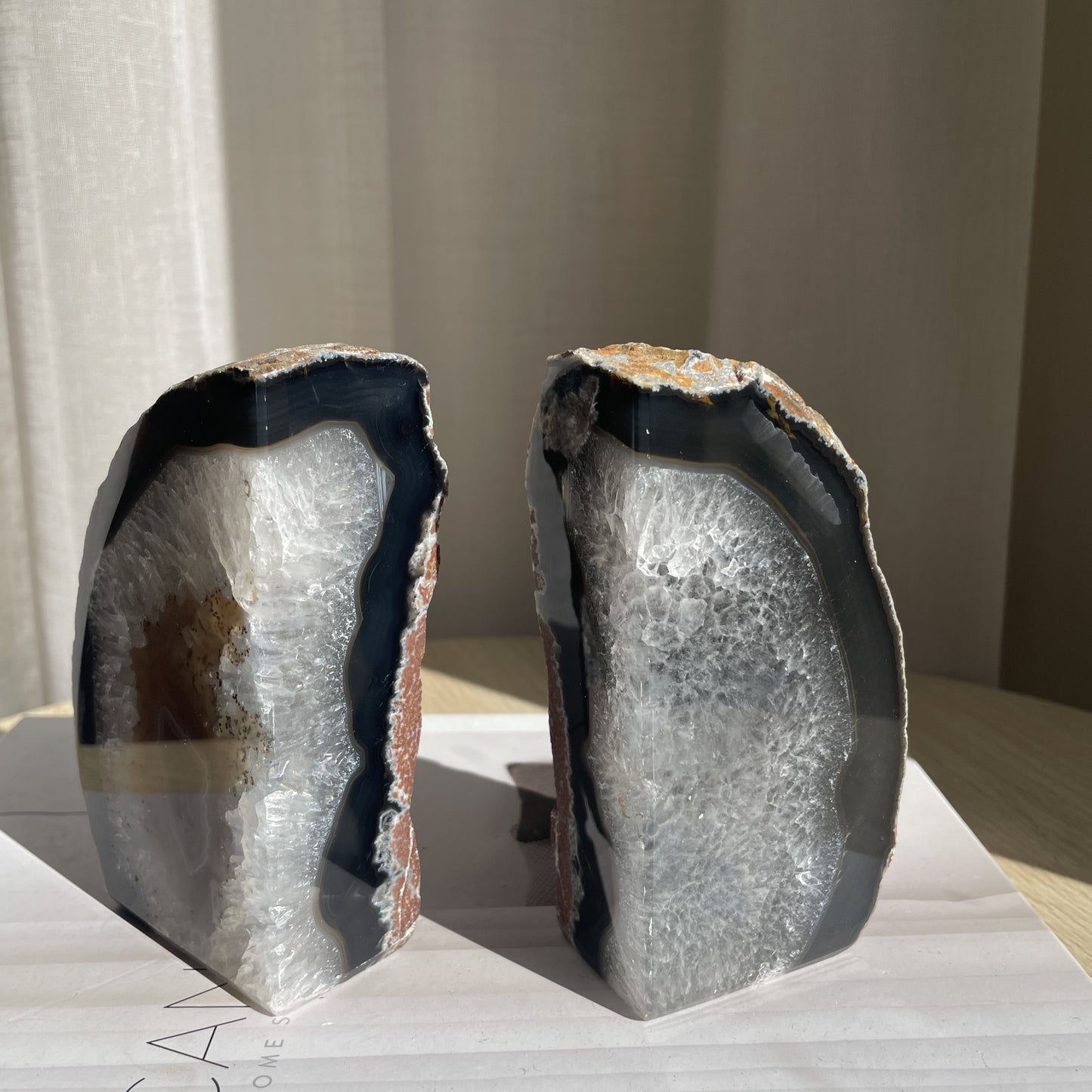 Agate Bookend