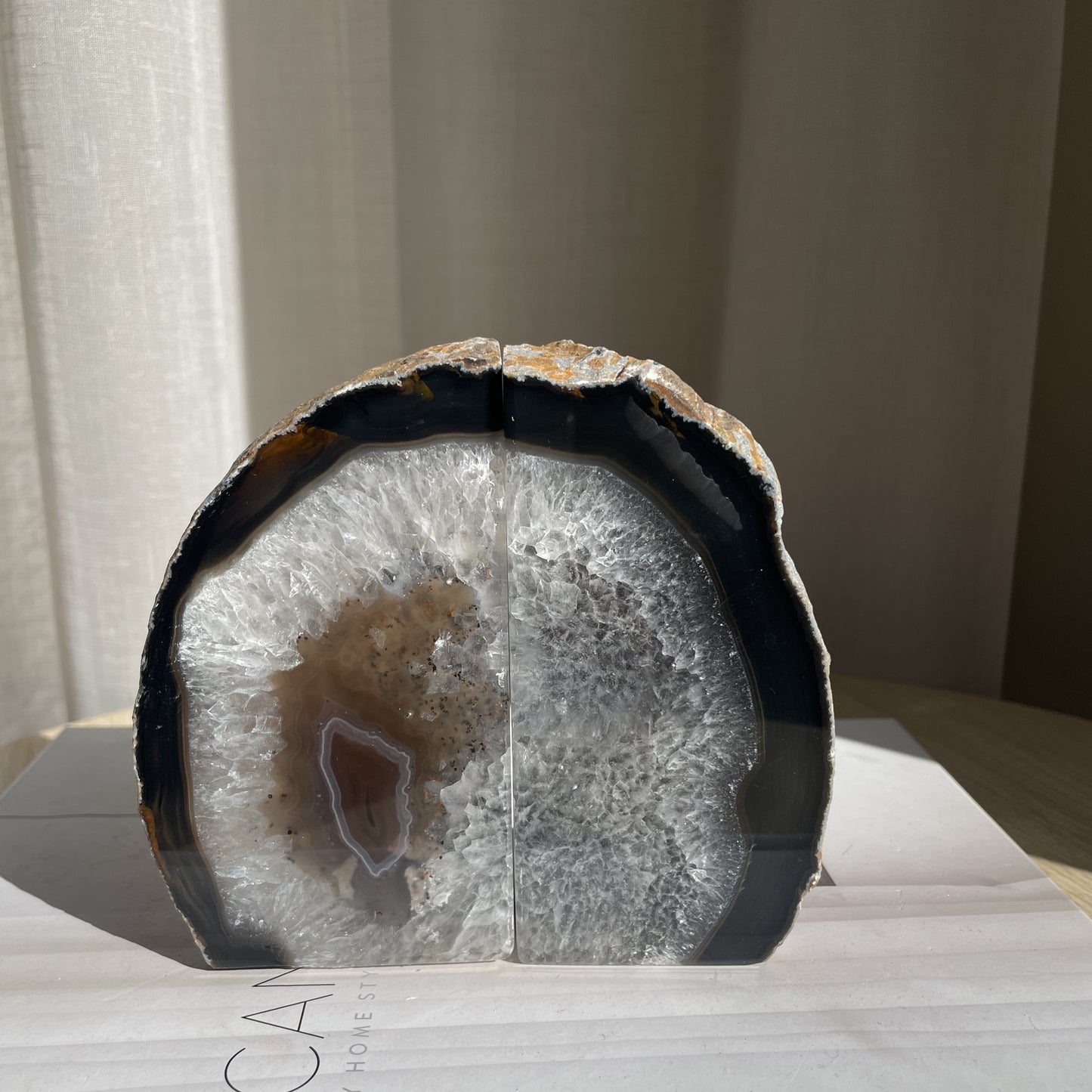 Agate Bookend