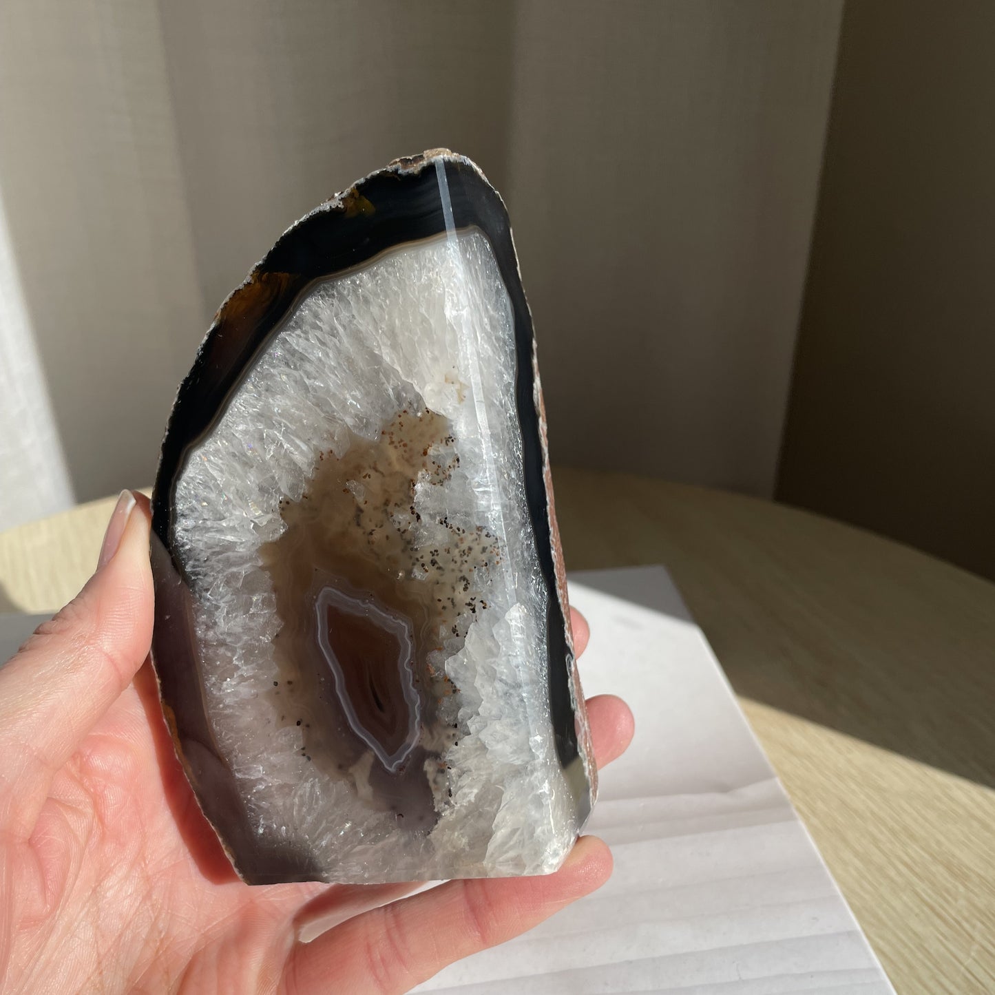 Agate Bookend