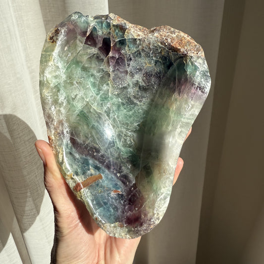Rainbow Fluorite Bowl 007