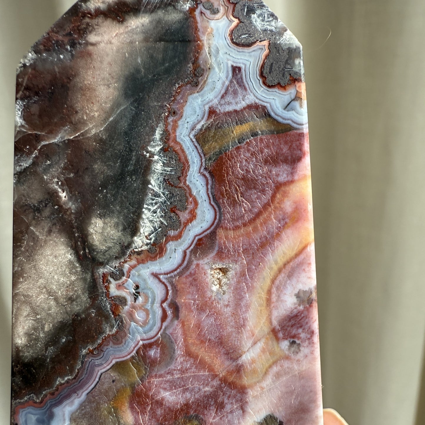 Crazy Lace Agate Tower