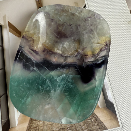 Rainbow Fluorite Bowl 002