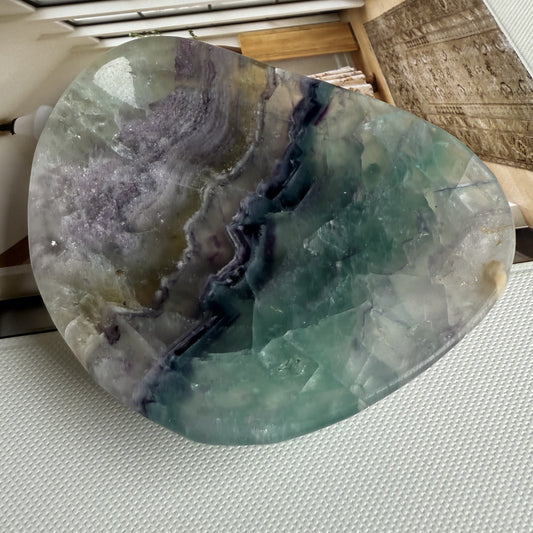 Rainbow Fluorite Bowl 003