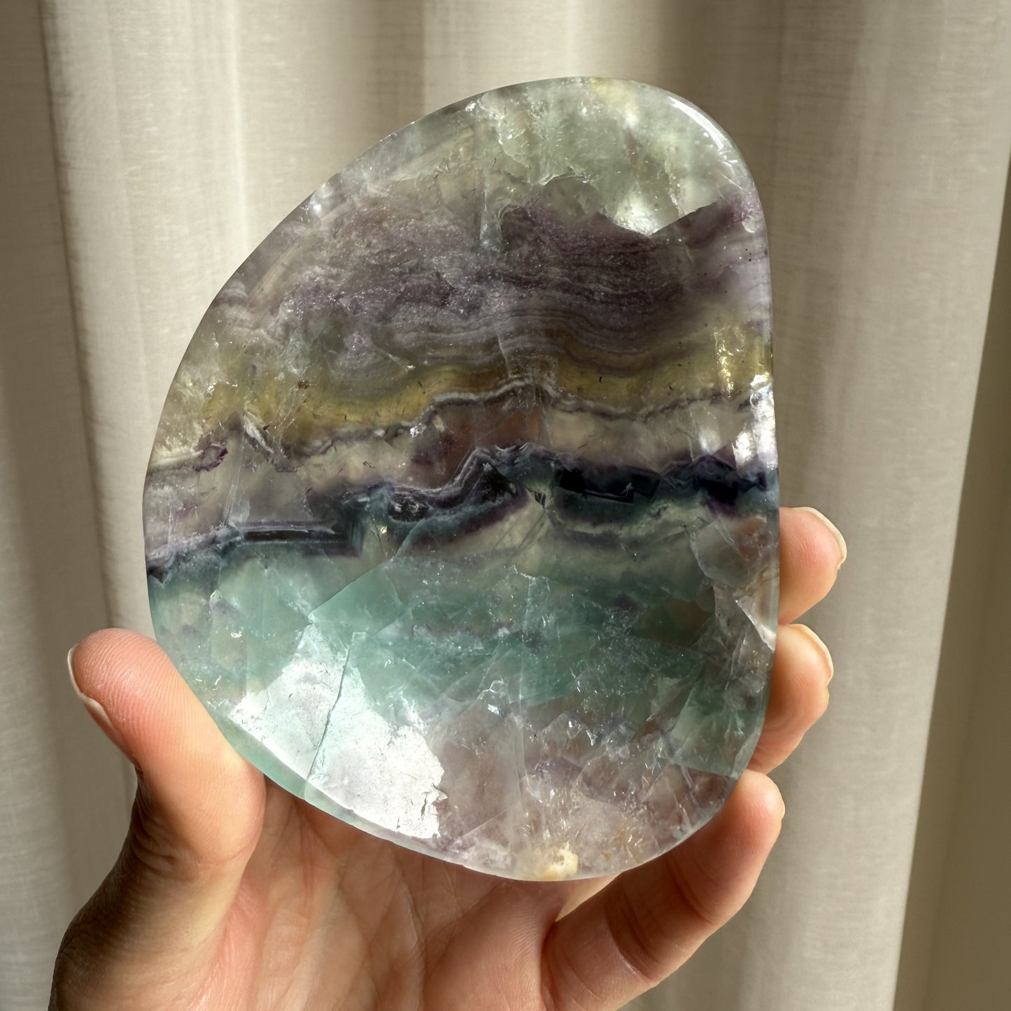 Rainbow Fluorite Bowl 003