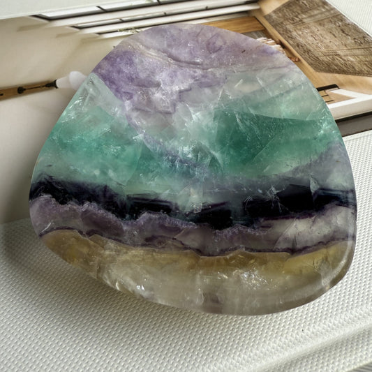 Rainbow Fluorite Bowl 004