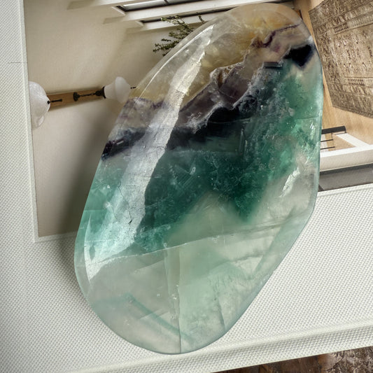 Rainbow Fluorite Bowl 005
