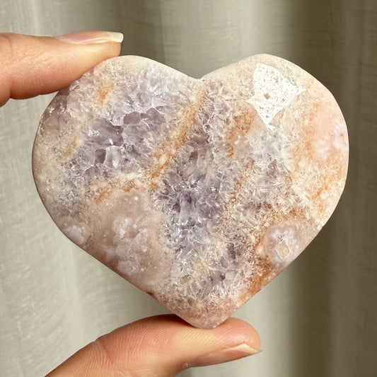 Pink Amethyst Heart 003