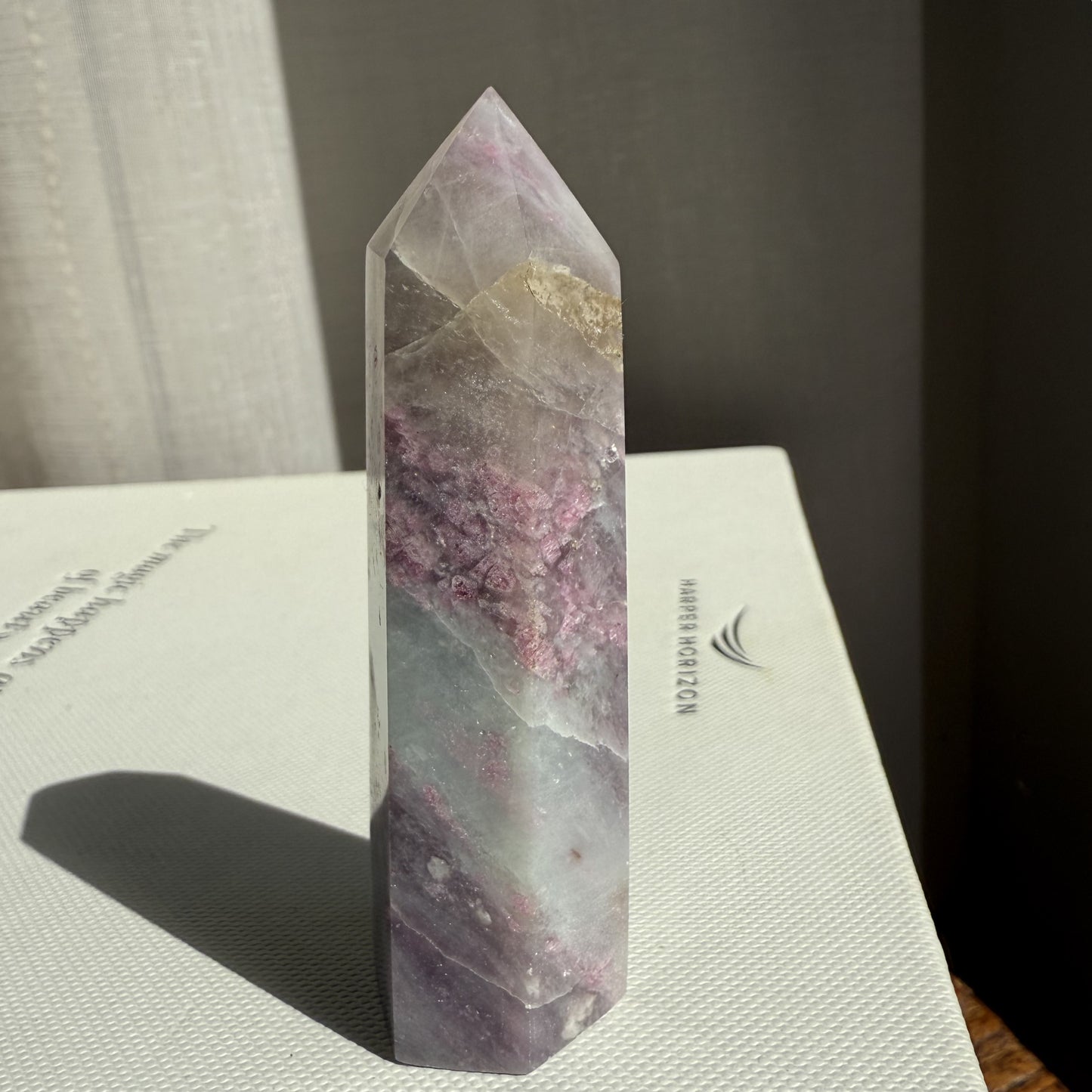 Plum Tourmaline Tower - 002