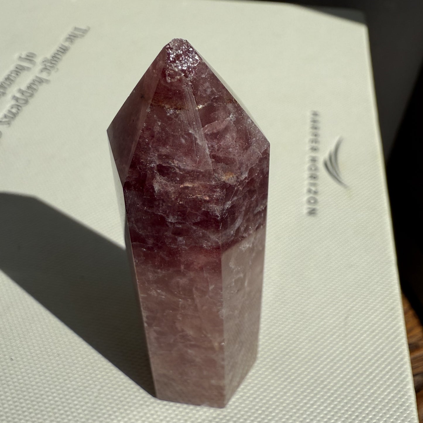Strawberry Quartz Tower - Chipped Tip