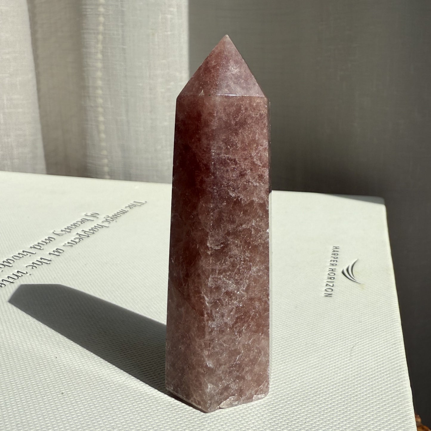 Strawberry Quartz Tower - 001