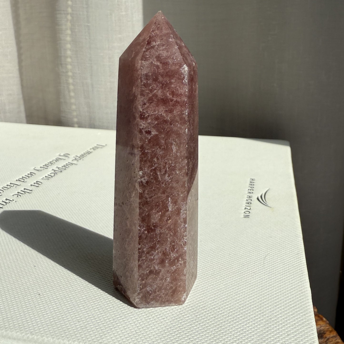 Strawberry Quartz Tower - 001
