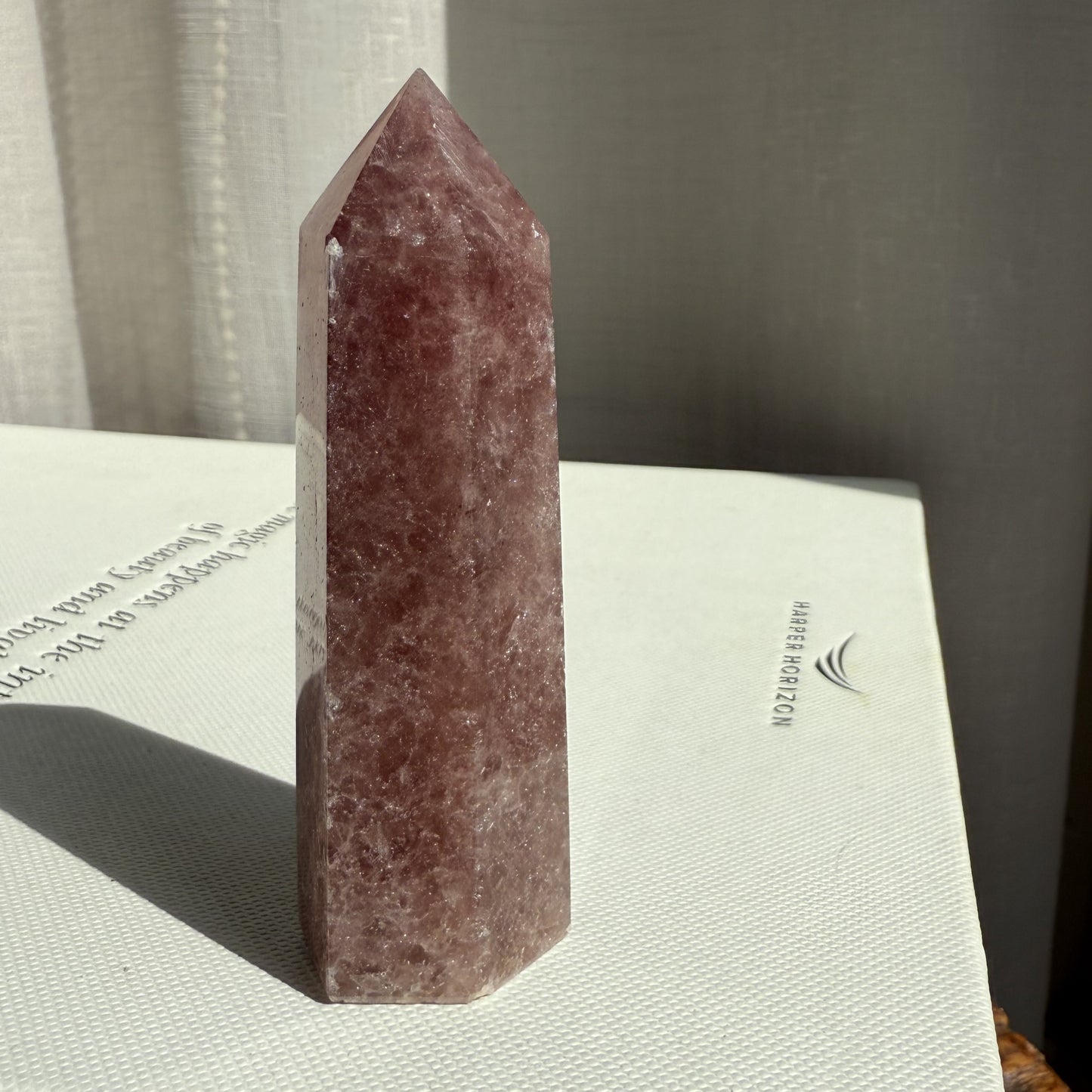 Strawberry Quartz Tower - 001