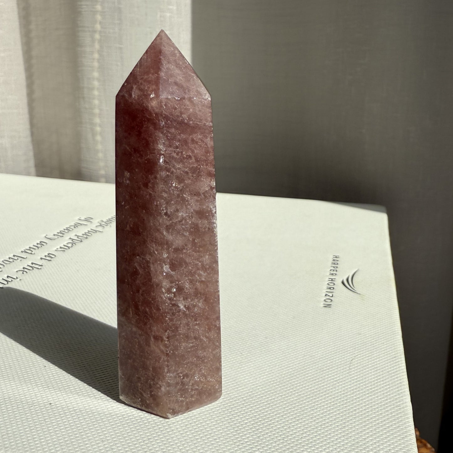 Strawberry Quartz Tower - 001