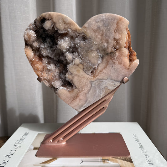 Pink Amethyst Heart