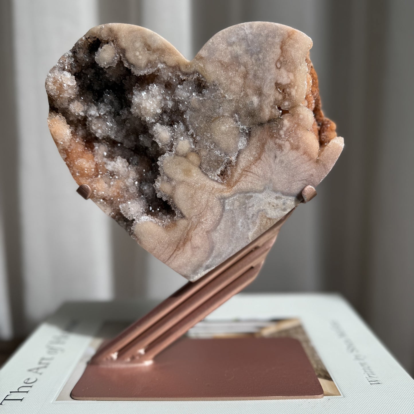 Pink Amethyst Heart