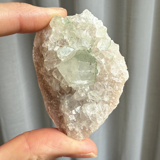 Pink Chalcedony with Apophyllite 009