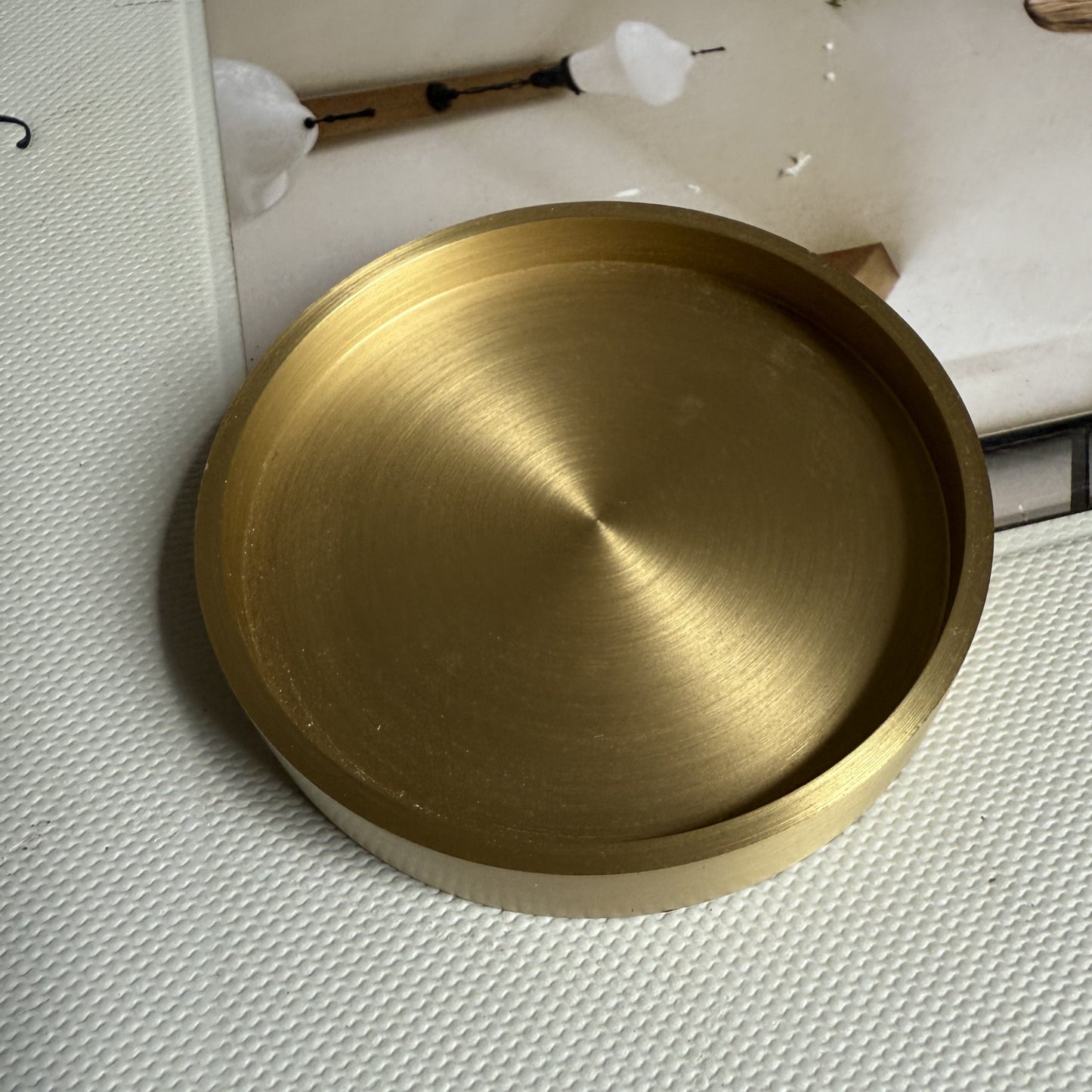 Brass Candle Plate