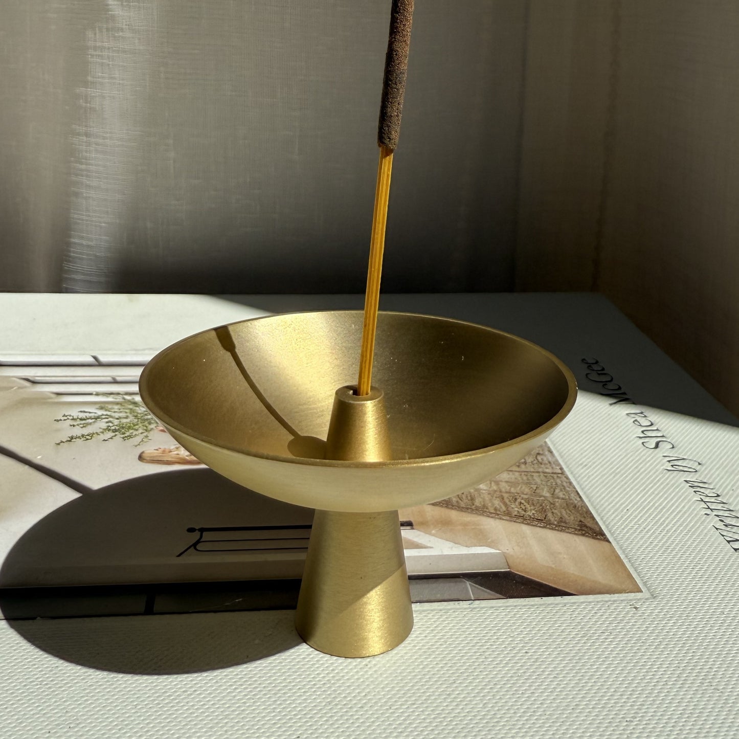 Sophie Brass Incense Holder