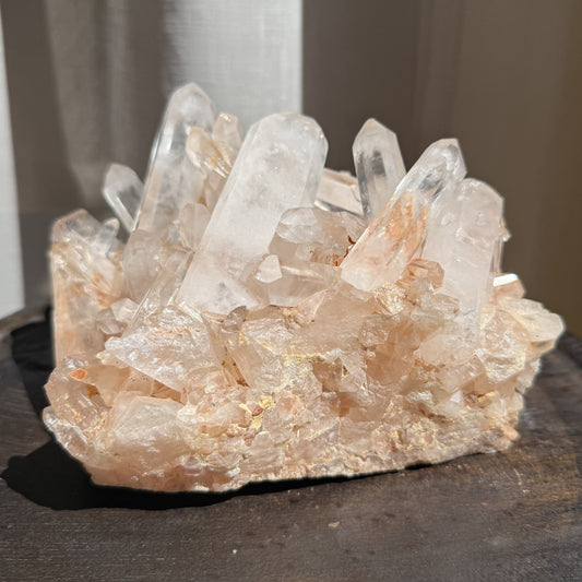 Pink Madagascar Quartz Cluster