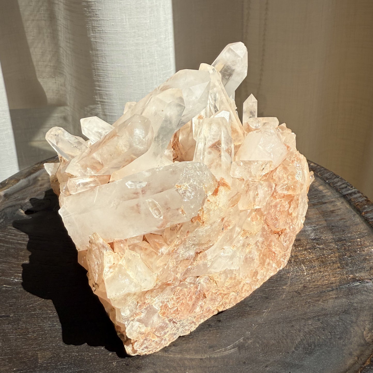 Pink Madagascar Quartz Cluster