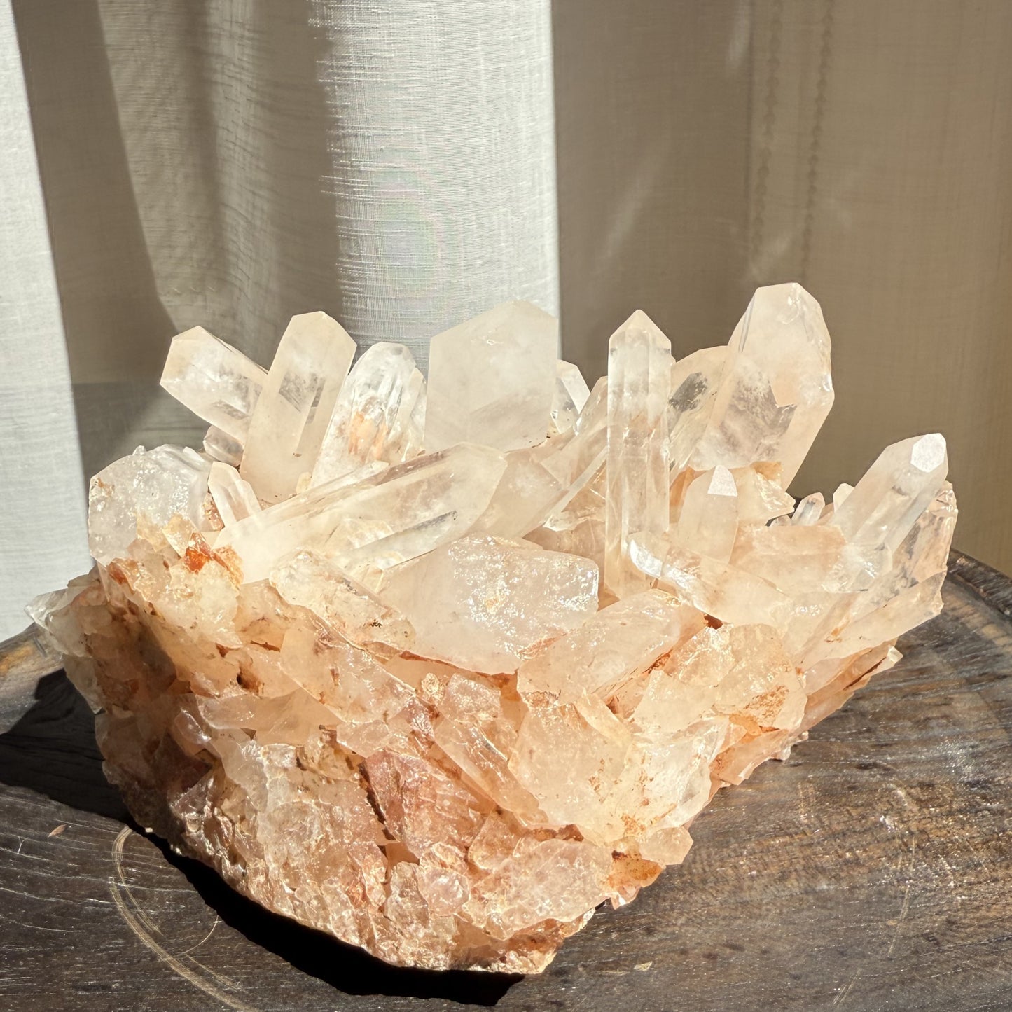 Pink Madagascar Quartz Cluster