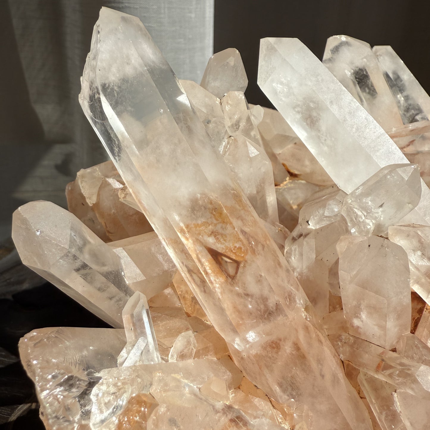Pink Madagascar Quartz Cluster
