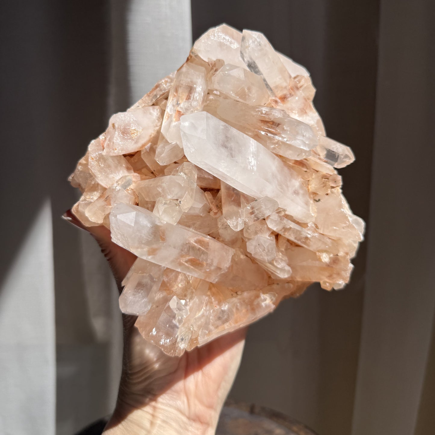 Pink Madagascar Quartz Cluster