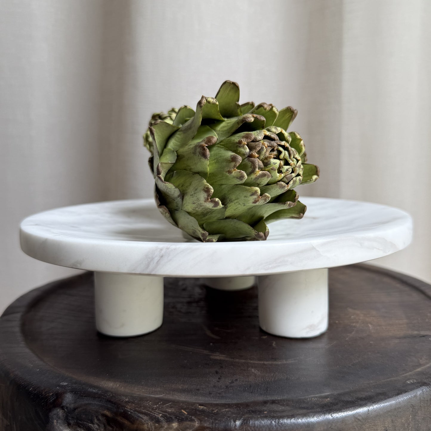 Volakas Marble Pedestal Bowl